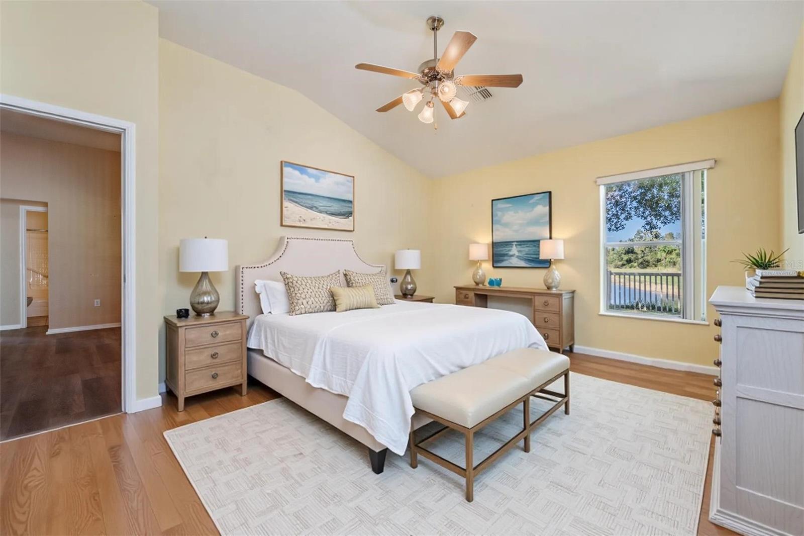Virtually staged - Master Bedroom