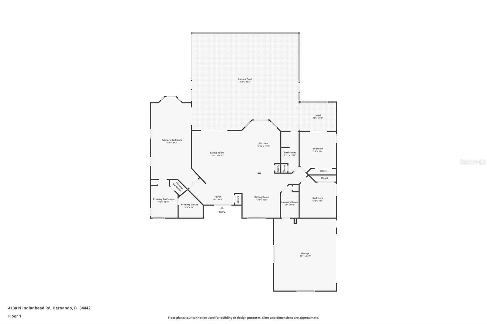 4130 N INDIANHEAD RD, HERNANDO, FL, 34442