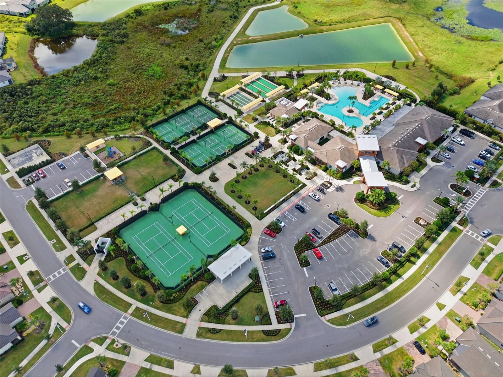 Aerial of amenities center