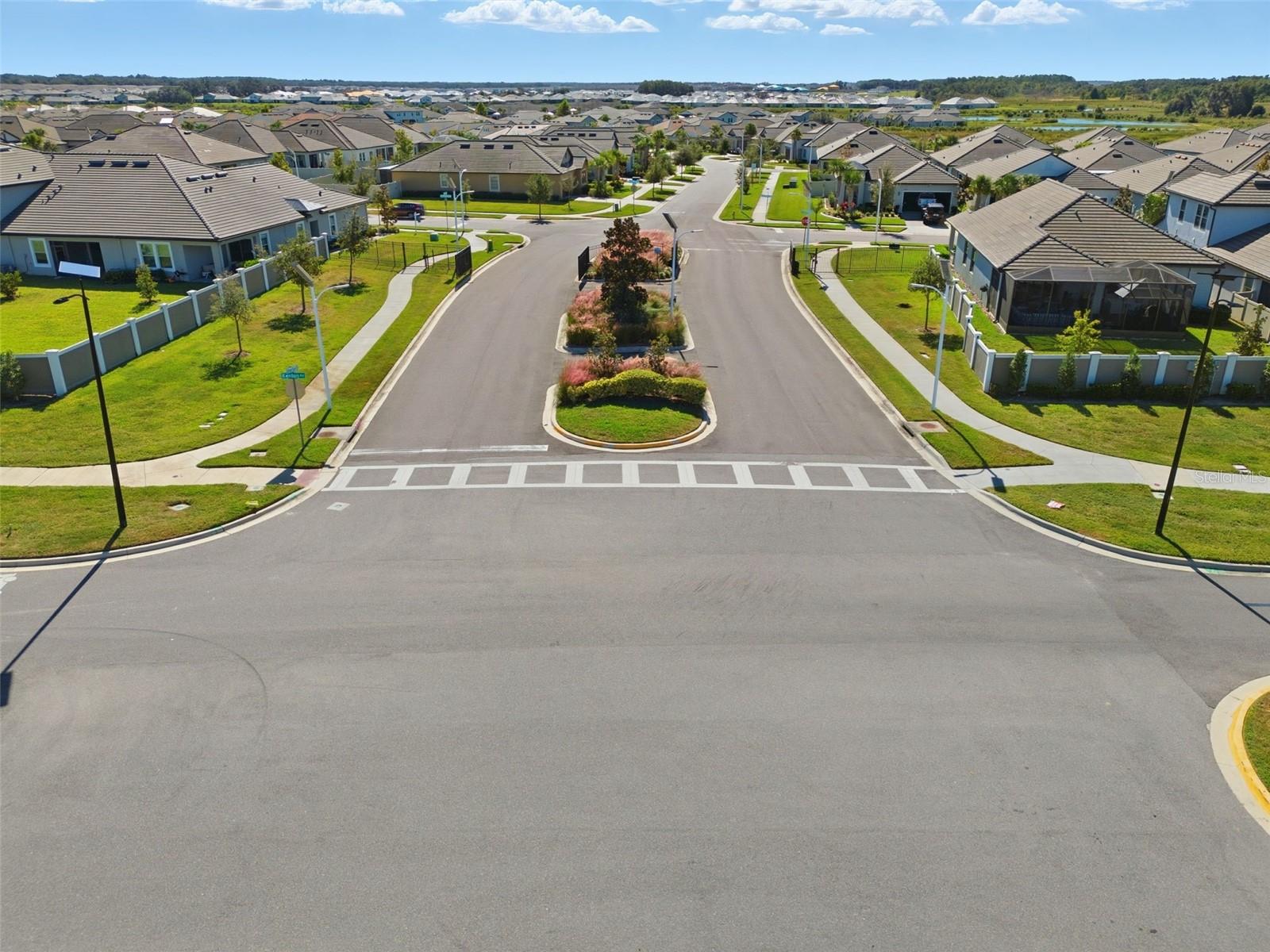 Entrance/Exit near the property for Active Adults area