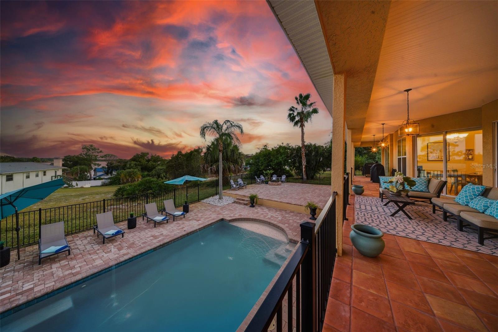 Pool Overlooking Lake