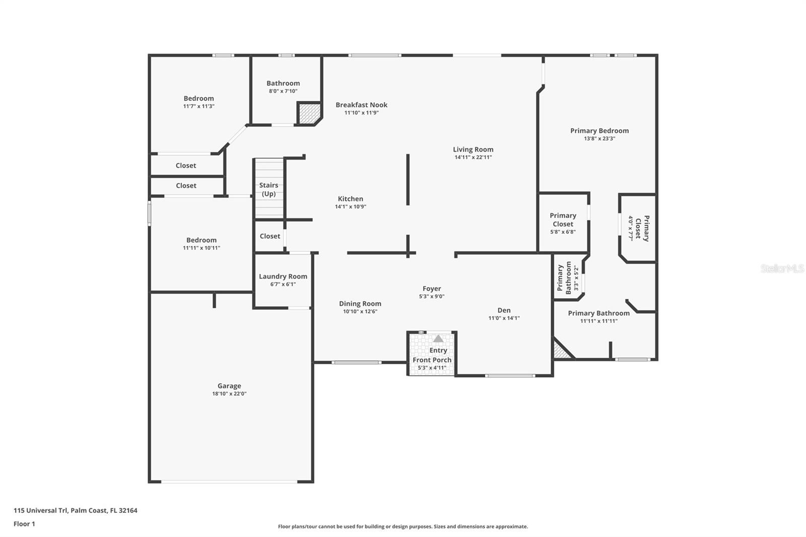 115 UNIVERSAL TRL, PALM COAST, FL, 32164