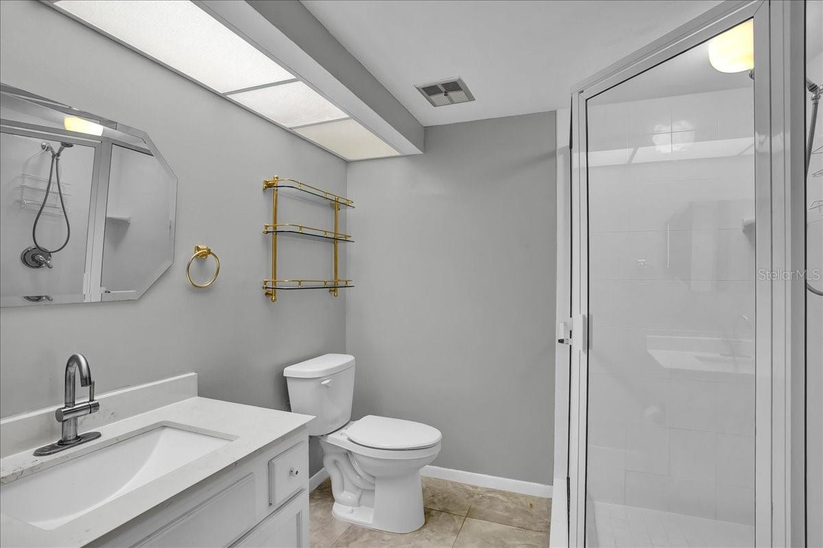 1st floor full bathroom with walk in shower