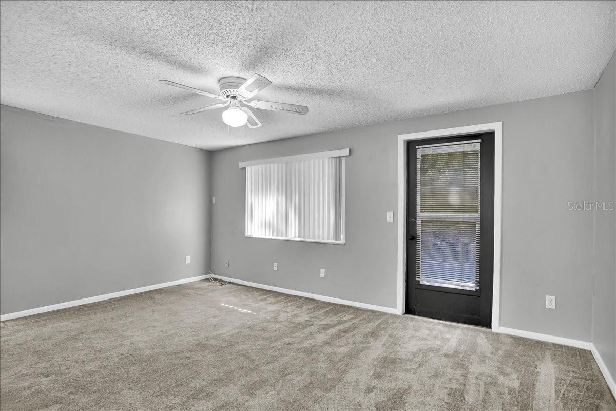 Rear door to back patio off Family room/Living room