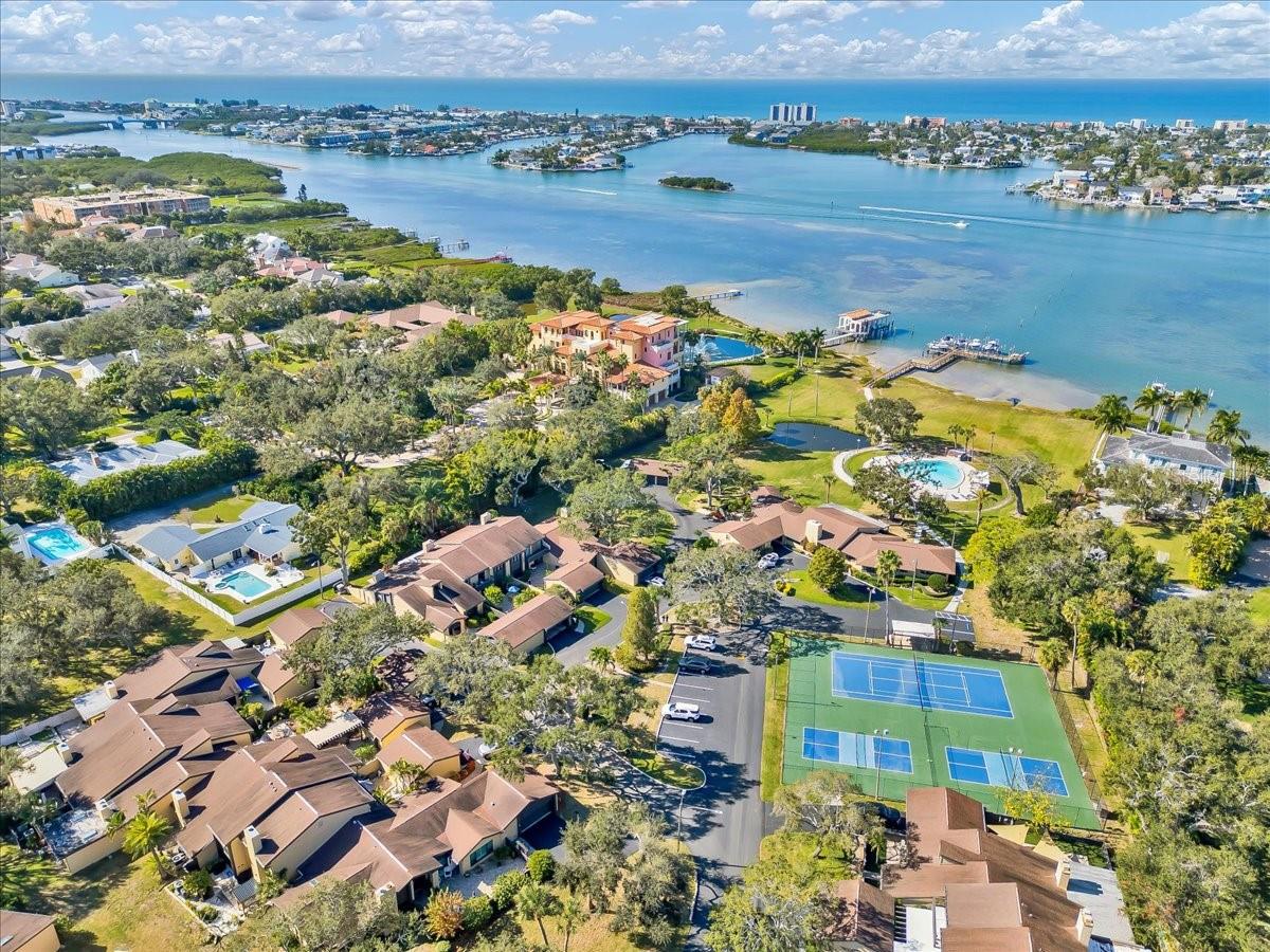This waterfront community is on the Intracoastal waterway with tennis & pickleball courts.
