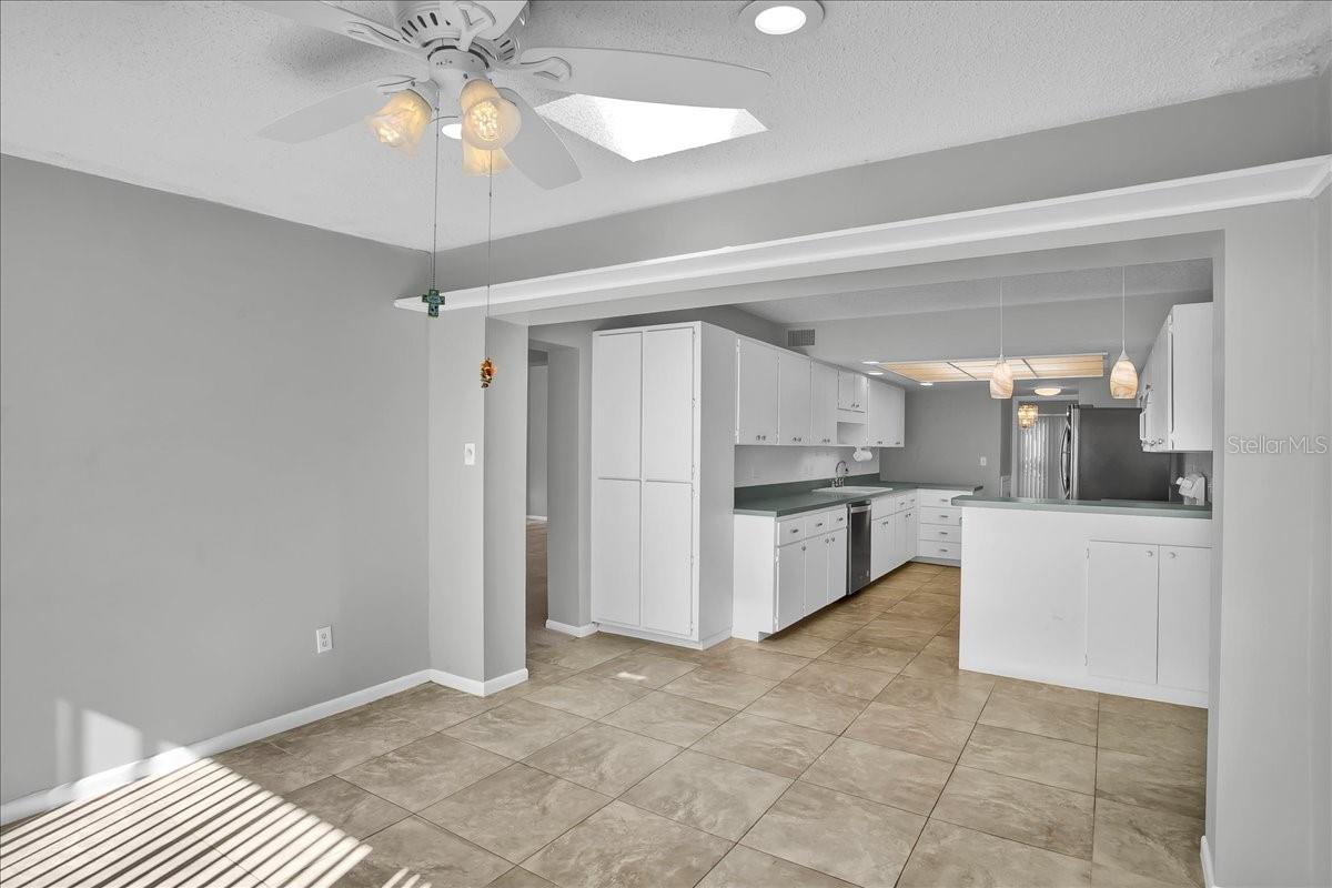 Dining area looking at kitchen