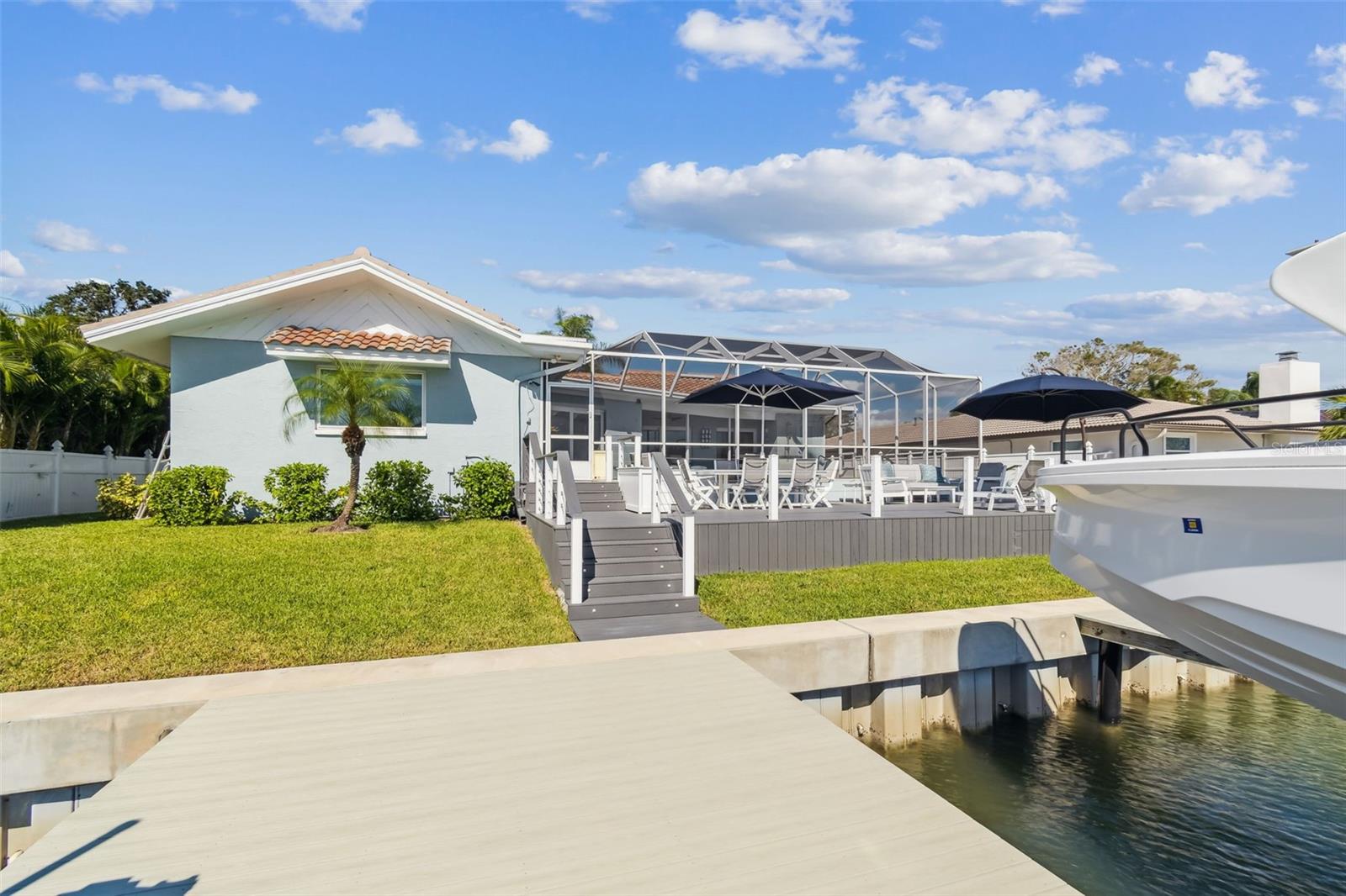 Backyard and Seawall