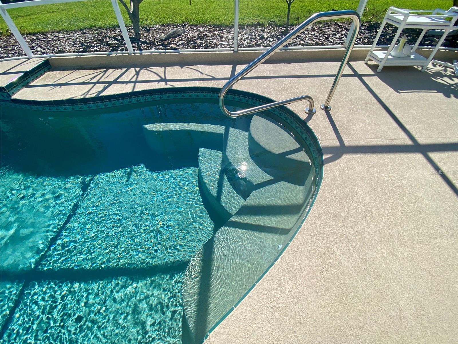 Easy access steps with new railing