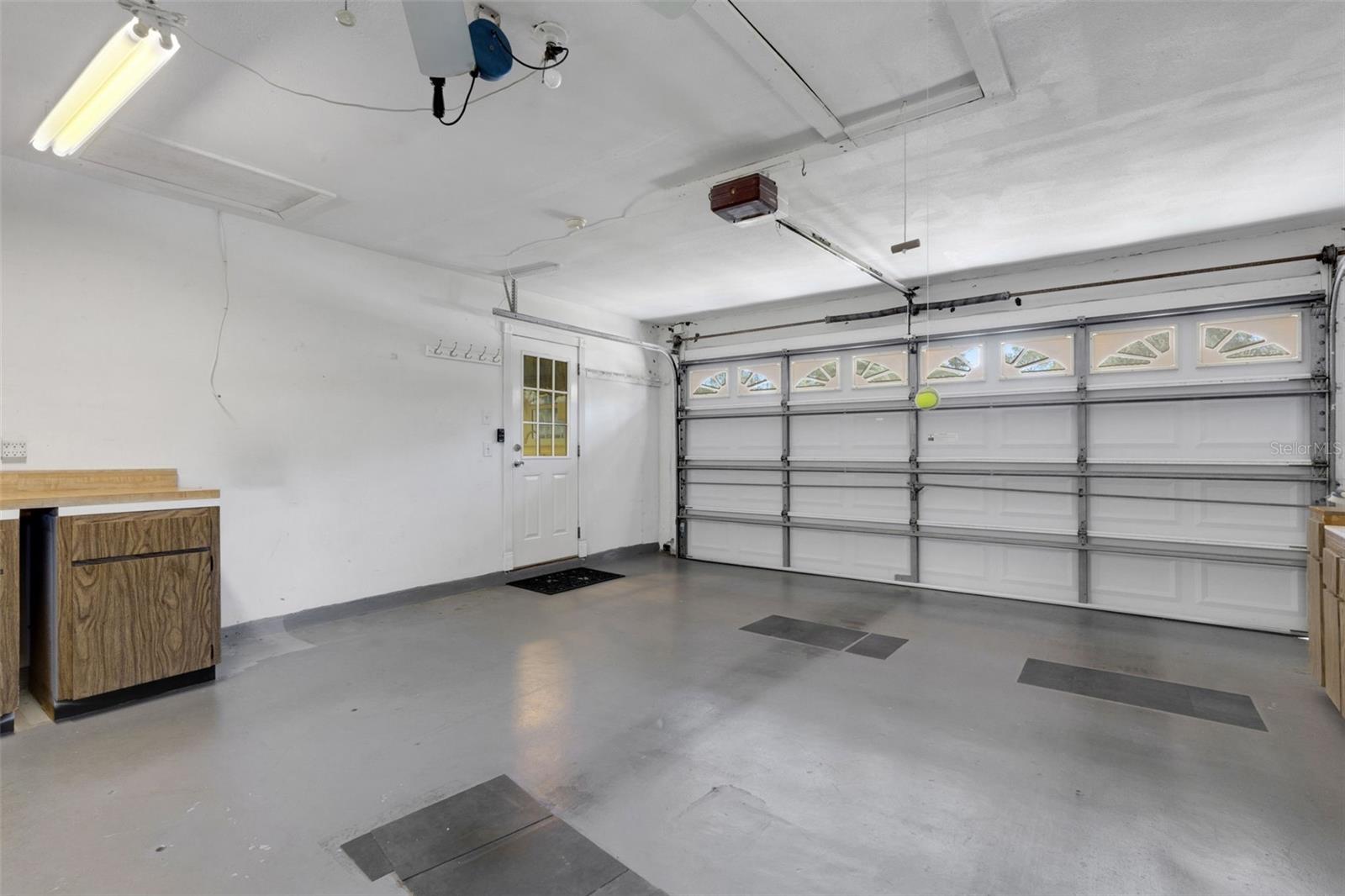 Pull down attic and newer garage door