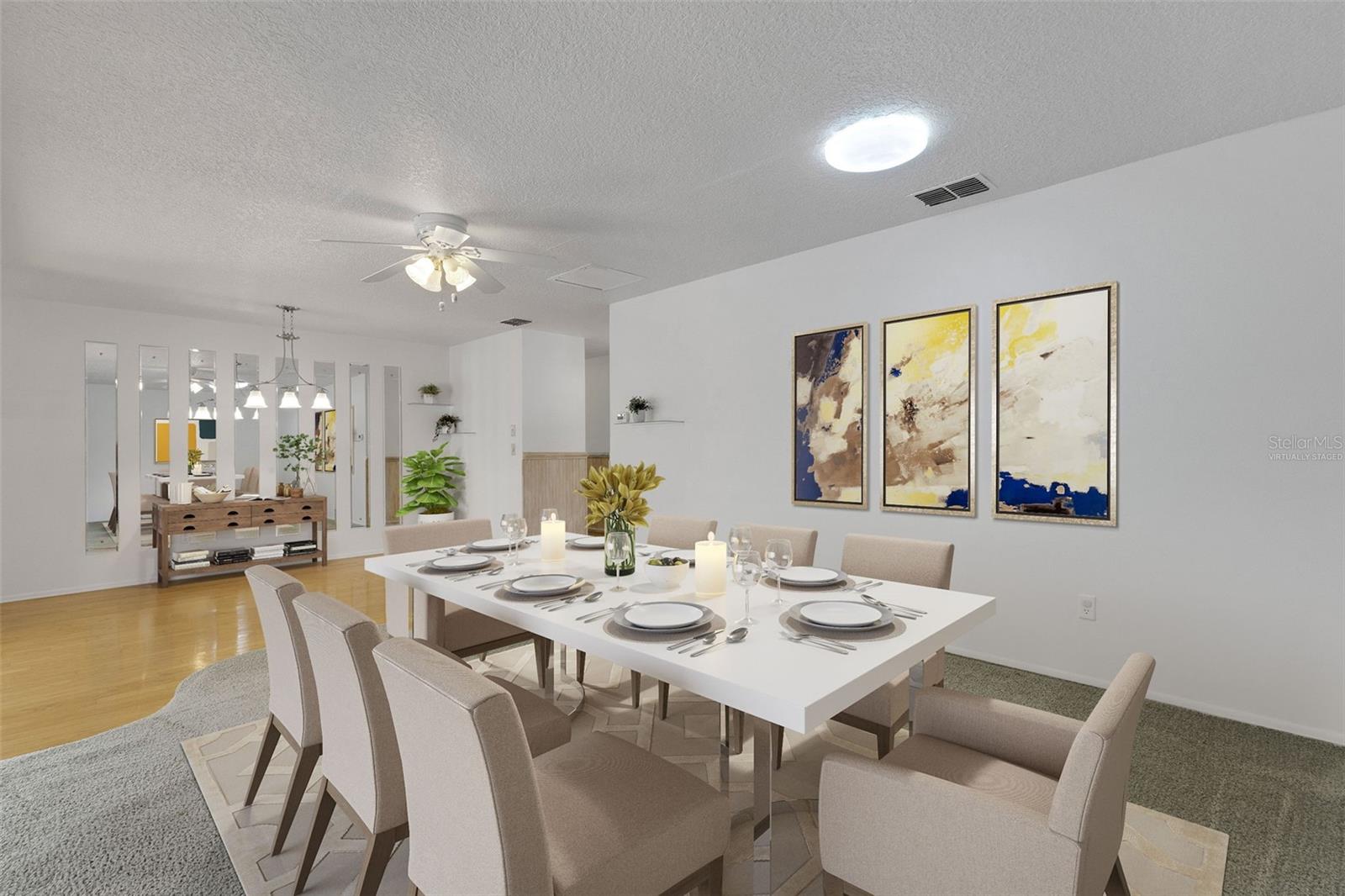 or Virtually staged to show an another way