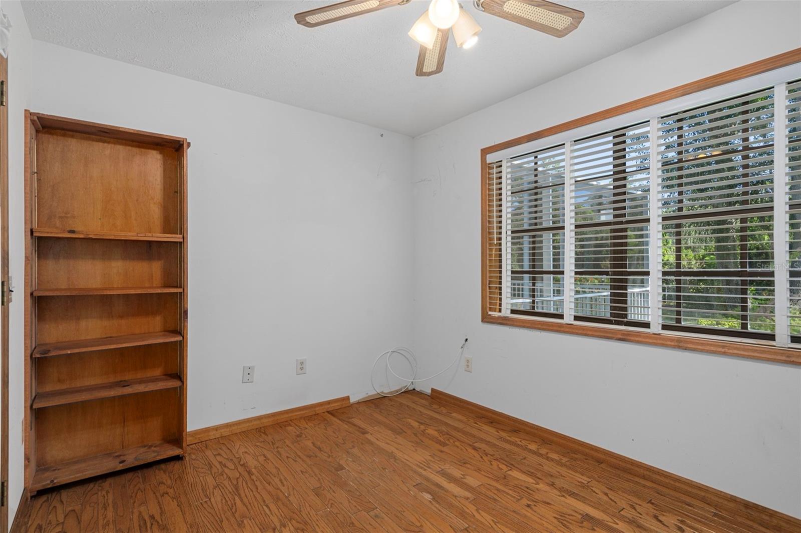 Office/Library/Den with Built-ins and Hardwood Floors