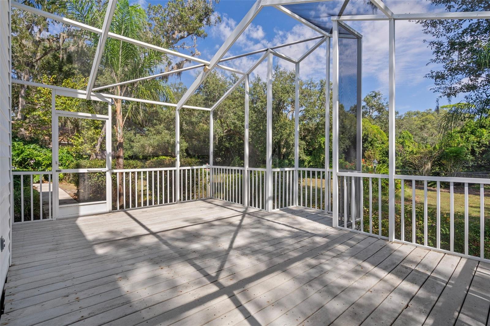 Rear Screened Lanai with Decking