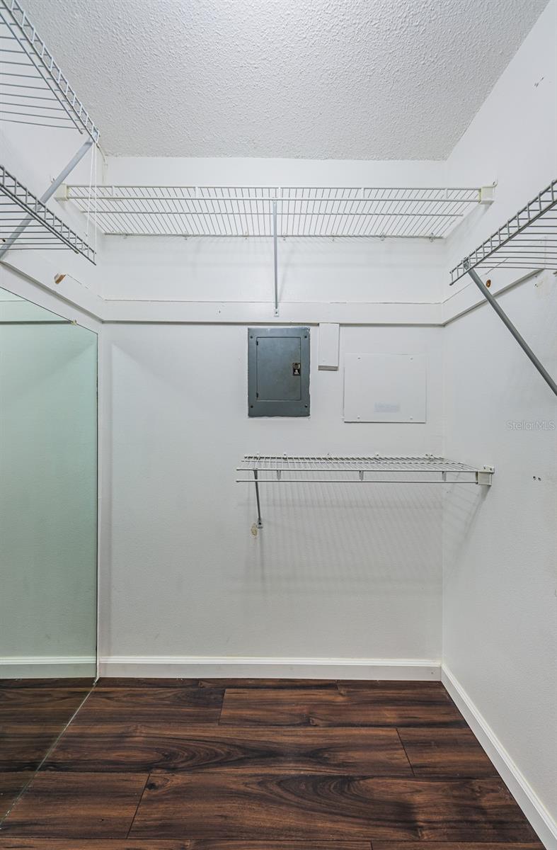 Walk in closet plus another (his) closet across