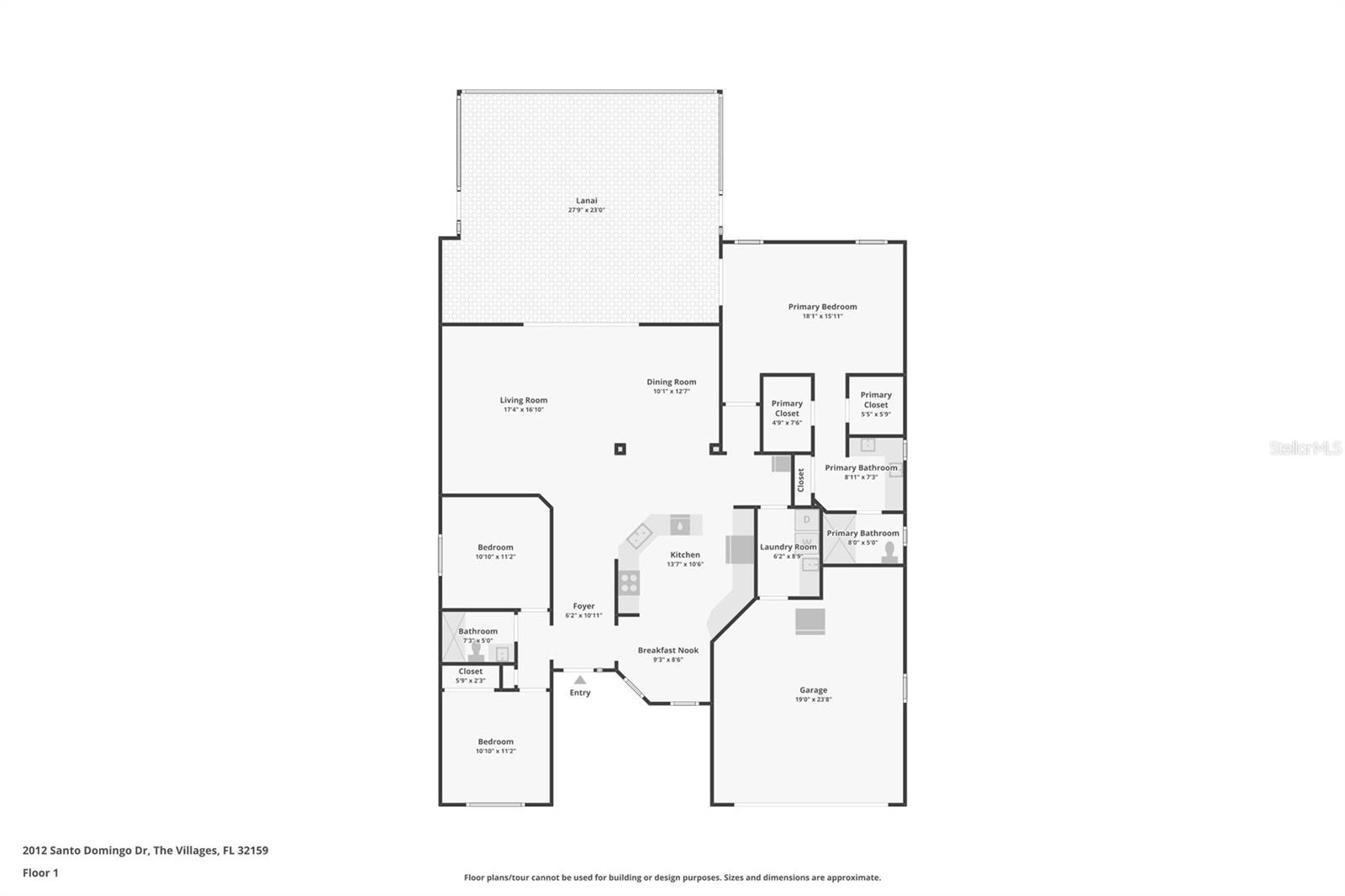 2012 SANTO DOMINGO DR, THE VILLAGES, FL, 32159