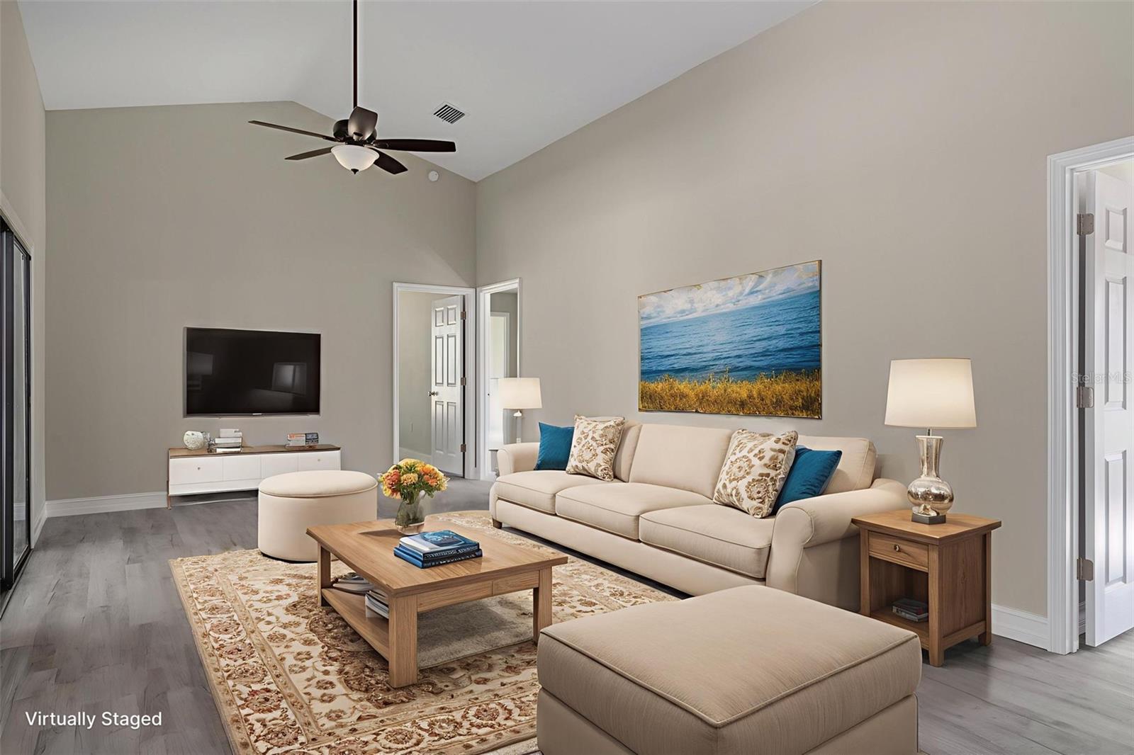 Family Room Staged