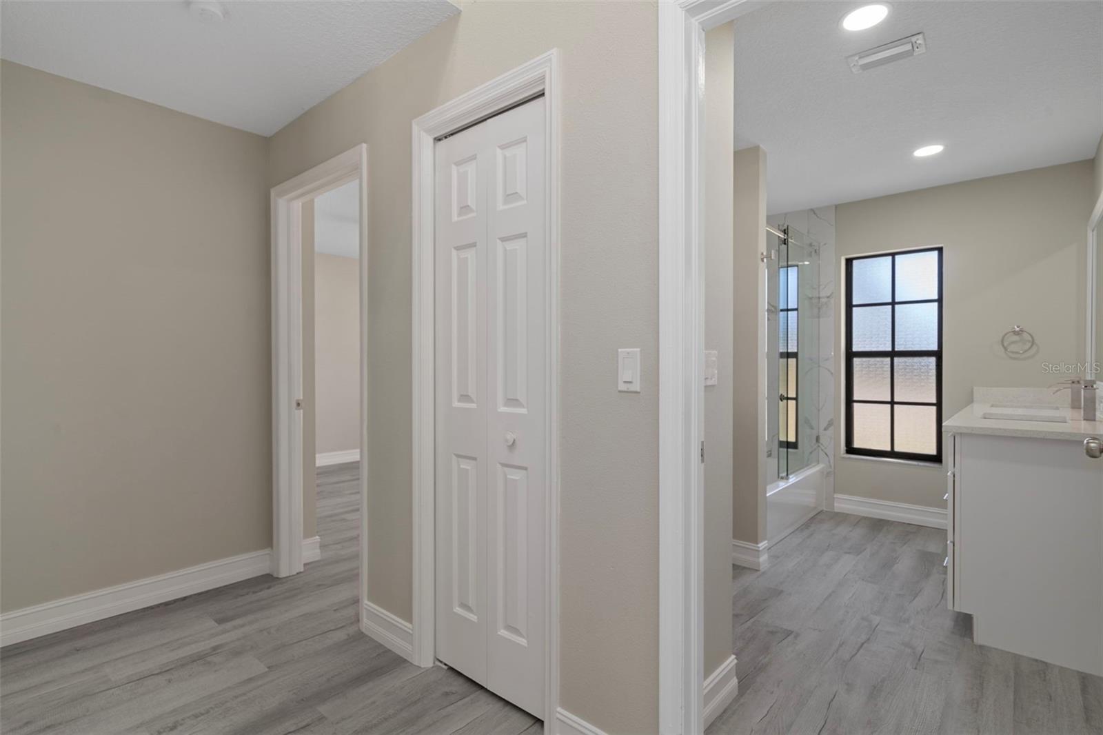 Hallway to 3rd Bath & 4th Bedroom