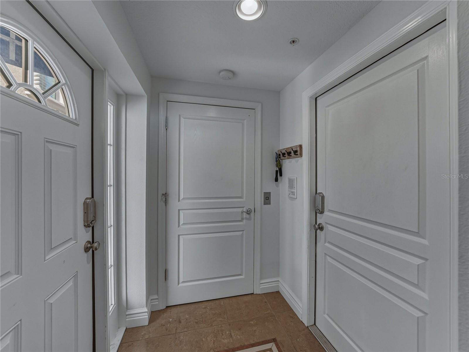 Elevator accessible from ground floor garage or outside.