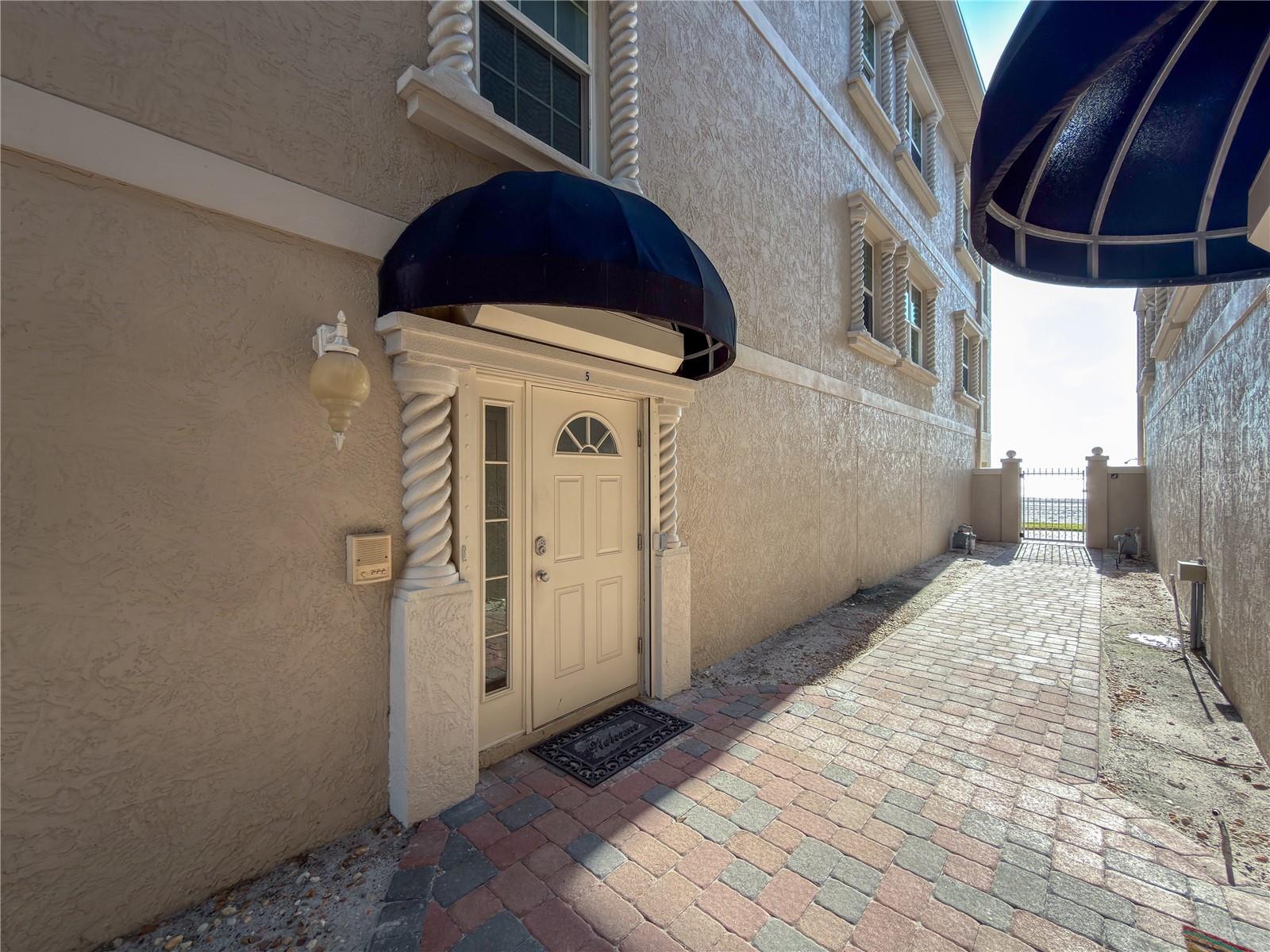 Locked access to beach