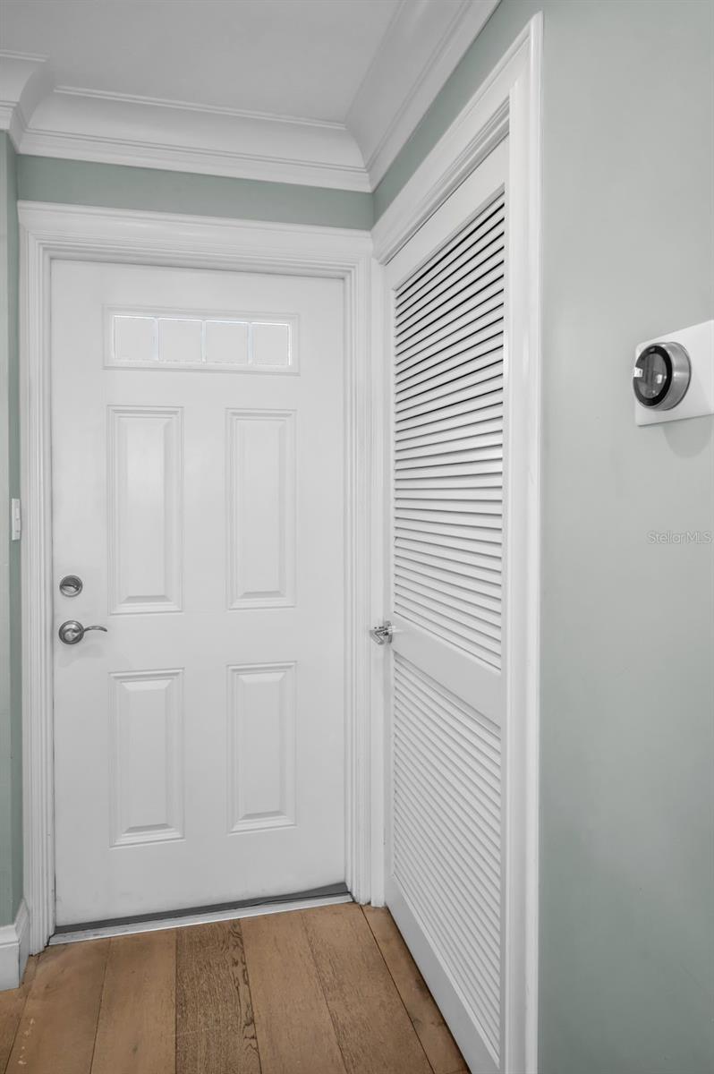 Pretty wood floors and neutral paint as you enter