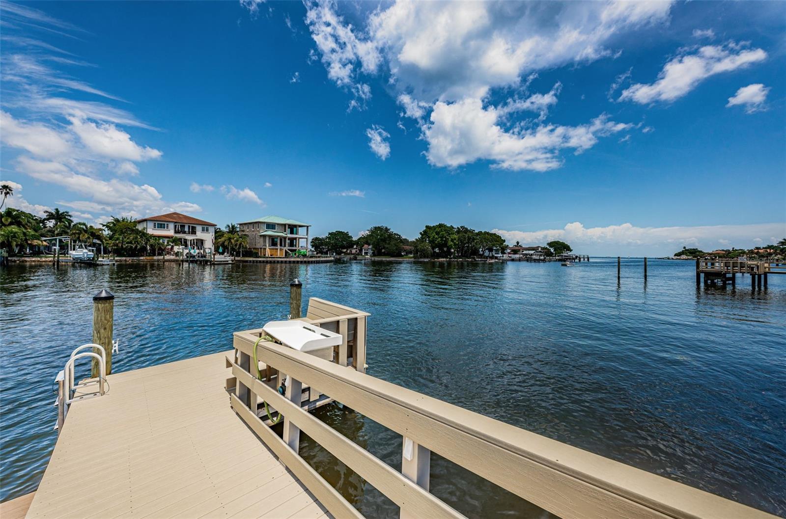 Composite dock for fishing