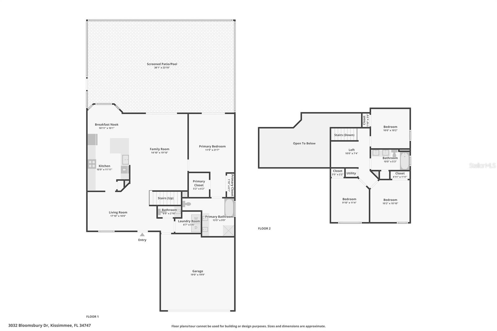 3032 BLOOMSBURY DR, KISSIMMEE, FL, 34747