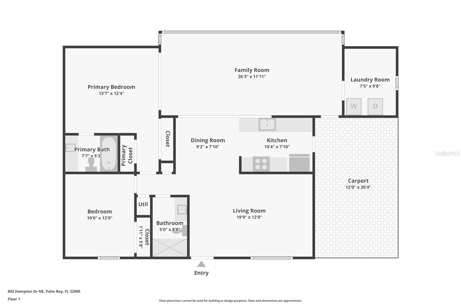 892 HAMPTON DR NE, PALM BAY, FL, 32905