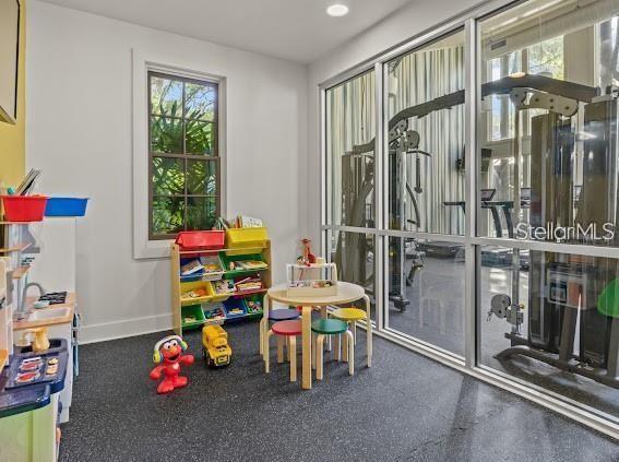 Todler room at gym