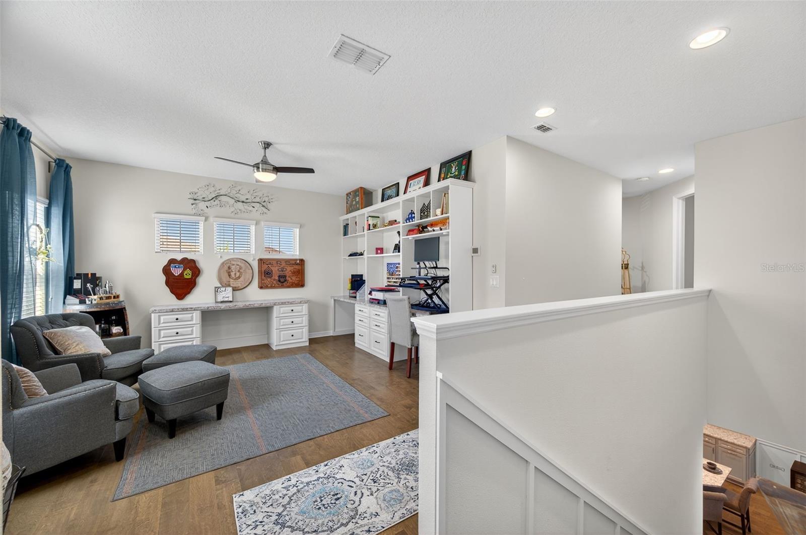 Upstairs custom built office/ loft