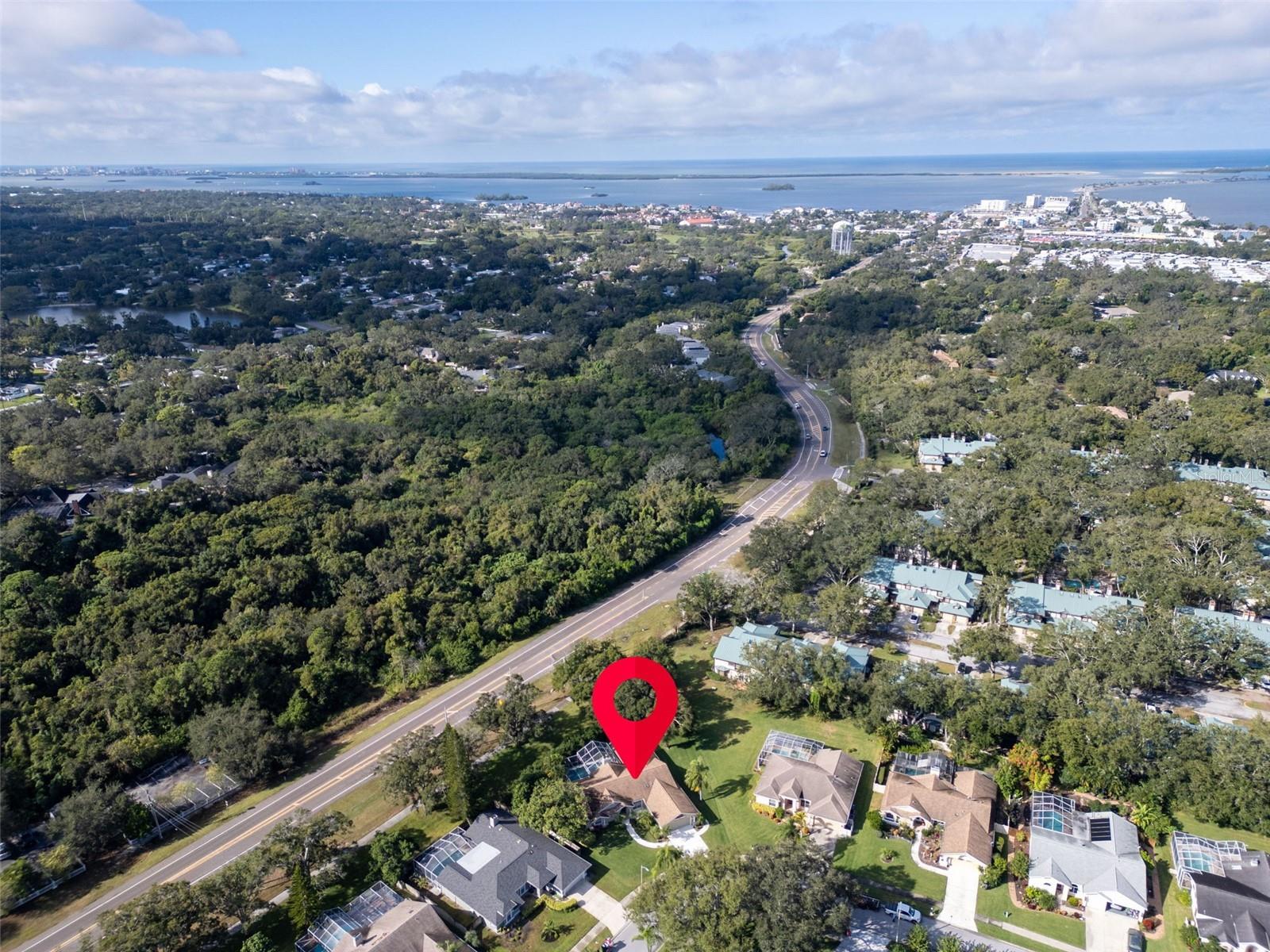 Just a short bike ride or jog to the Causeway or Honeymoon Island but safely in a non-flood zone~