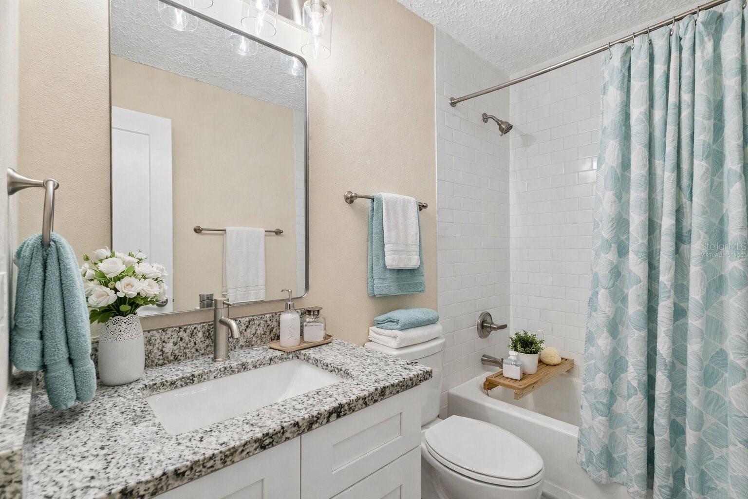 Virtually Staged Guest Bathroom