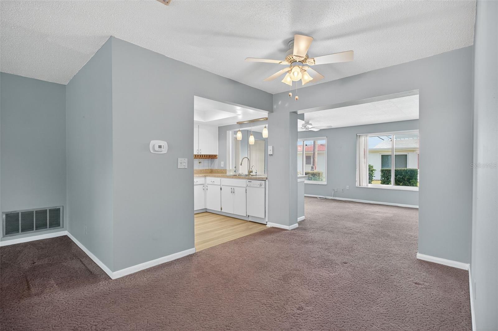 Dining Room, Kitchen and Family Room