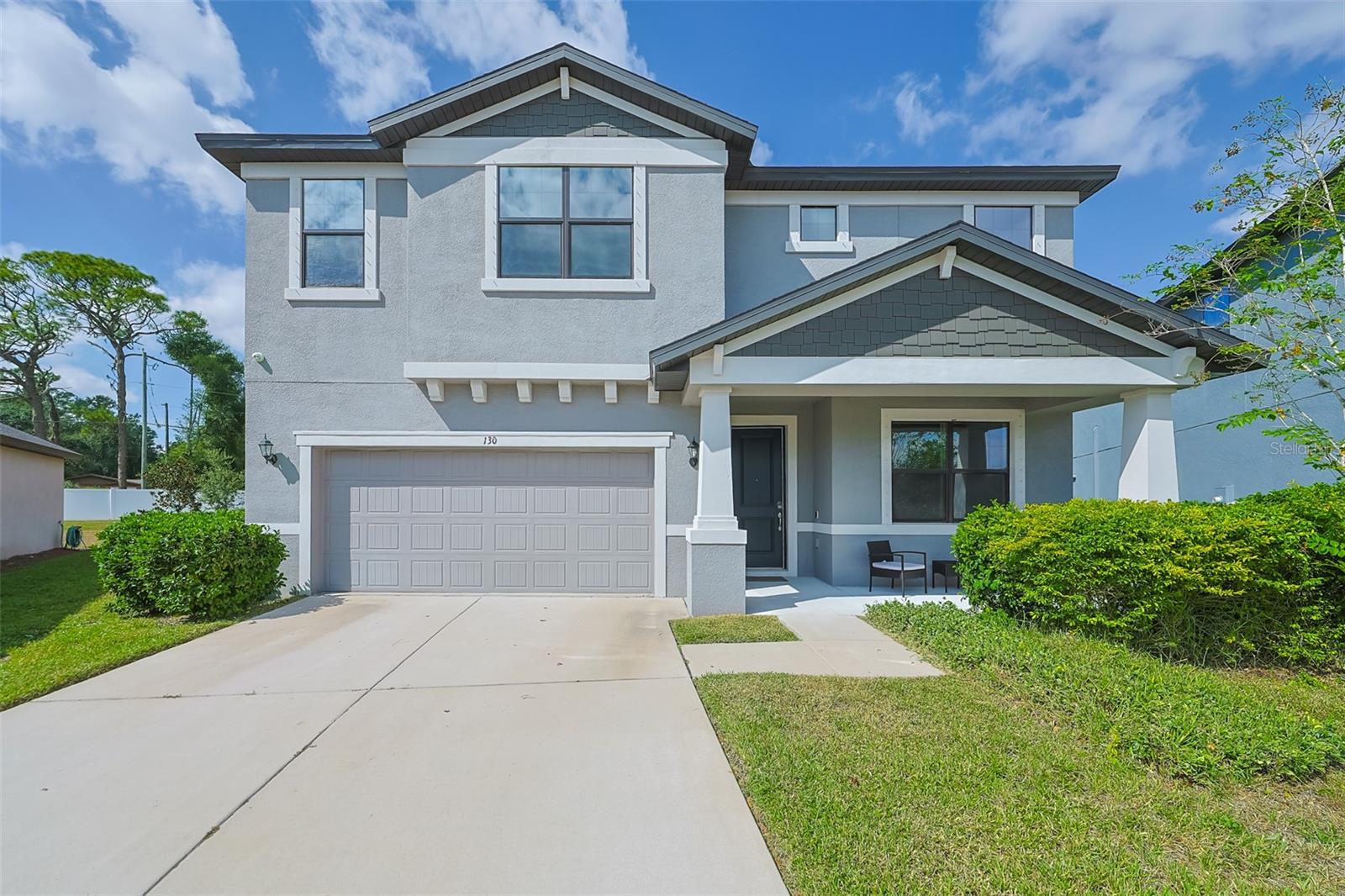 Front view of the house