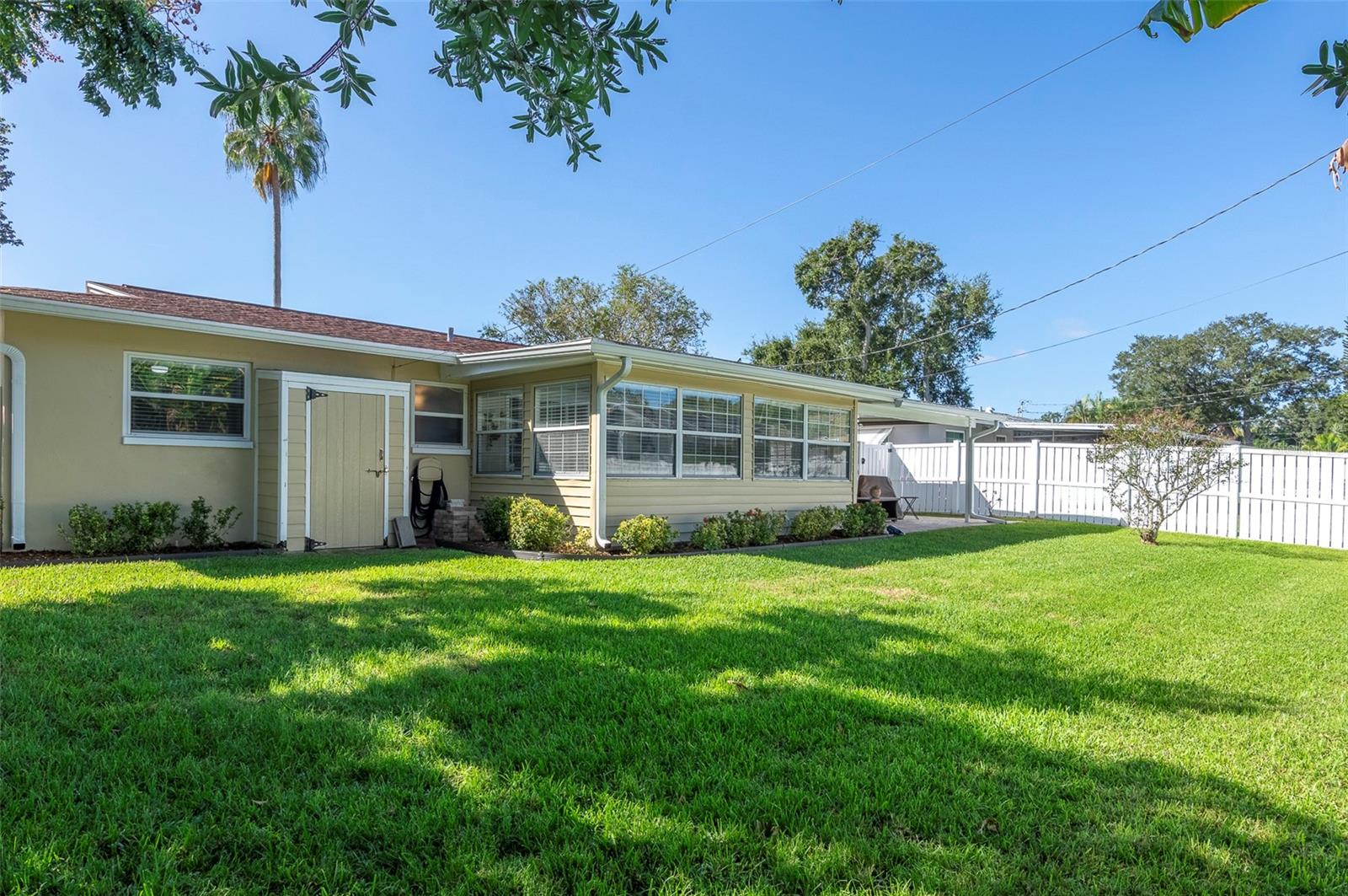 View from the other back corner, notice the shed.