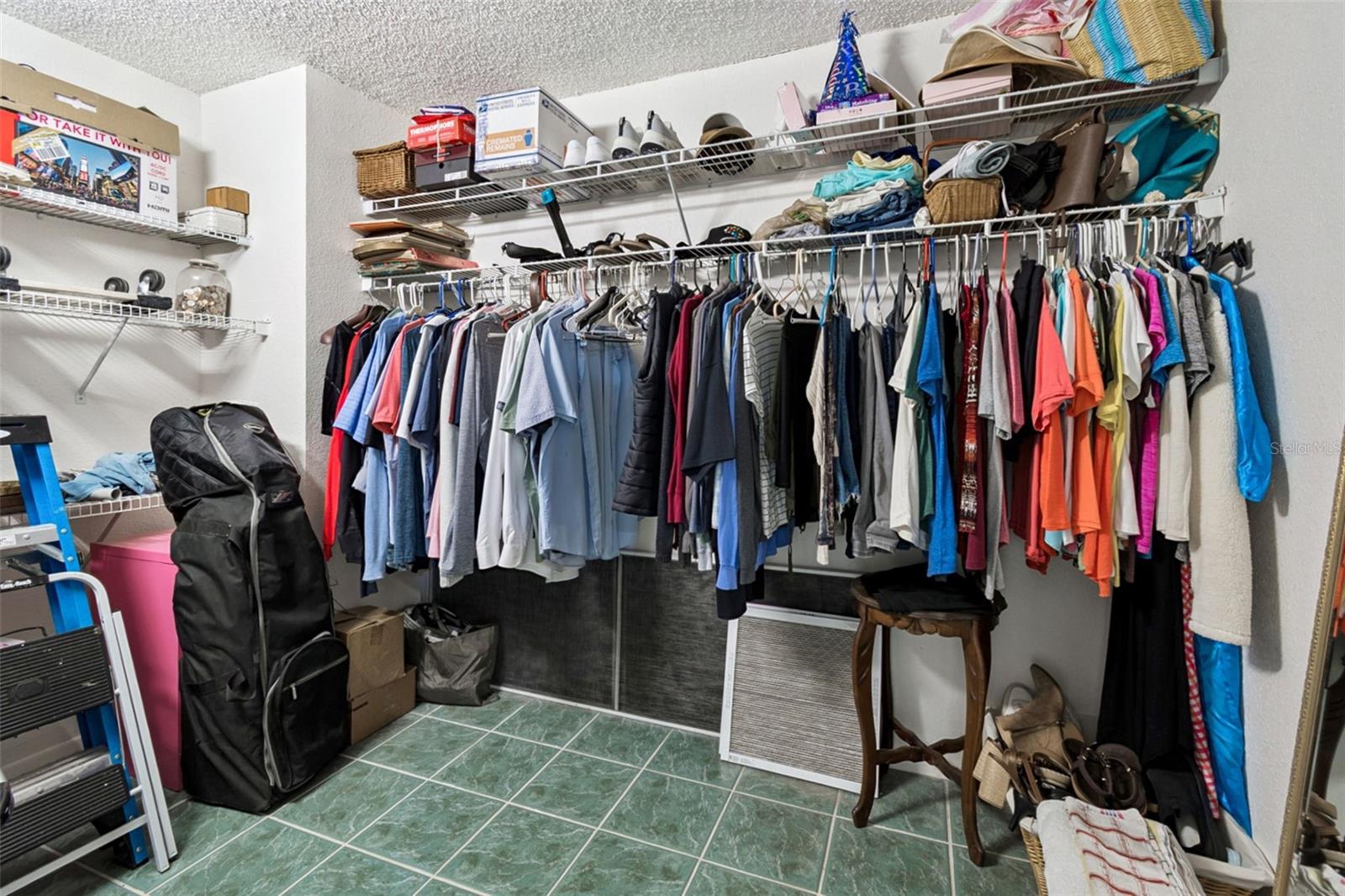 Primary suite's walk-in closet
