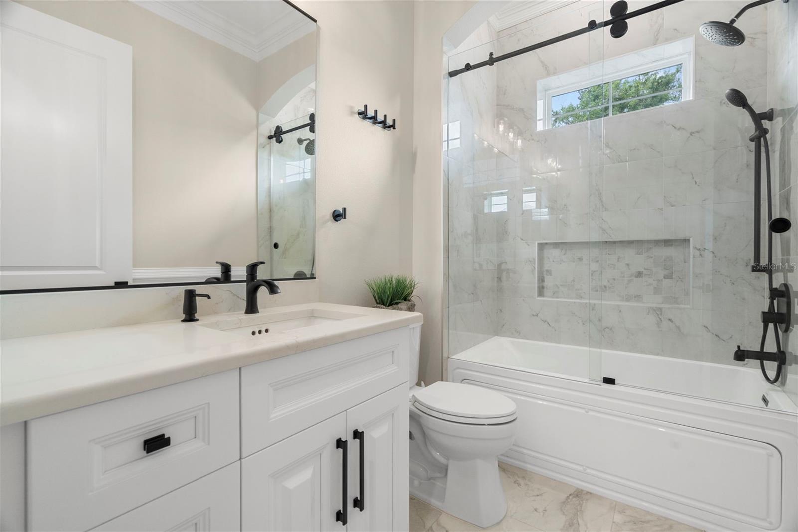 Hall Bath with custom features