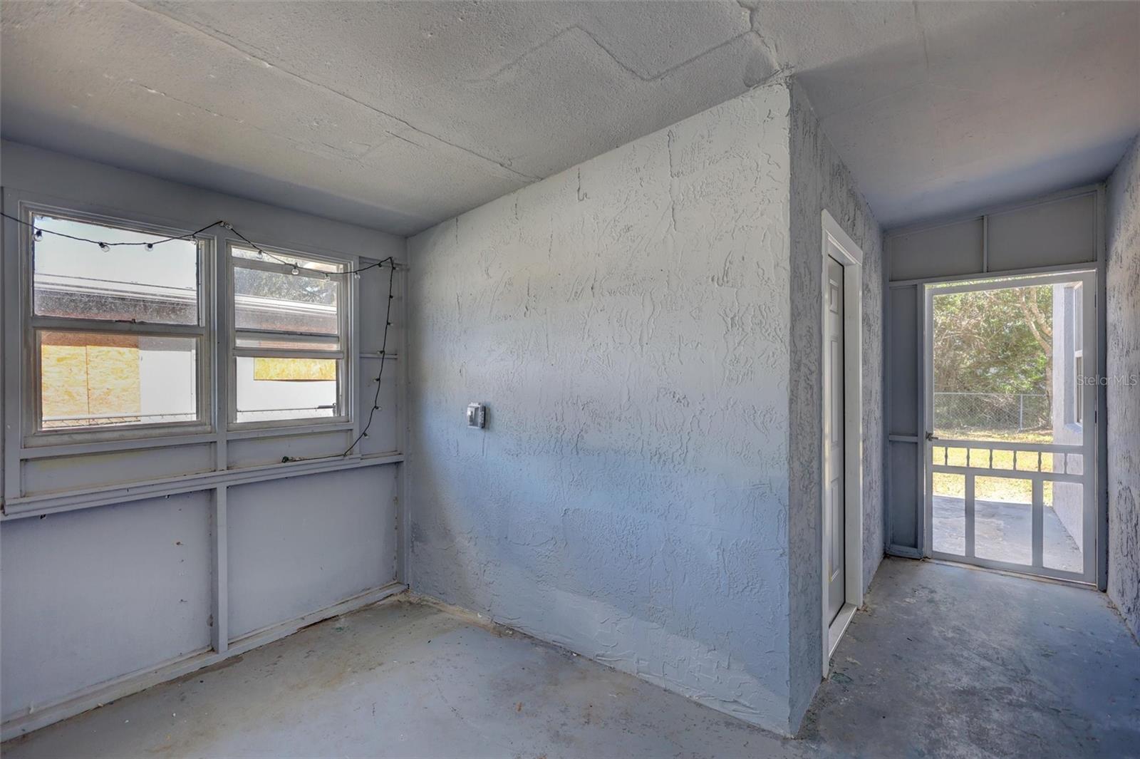 Mud room off of carport