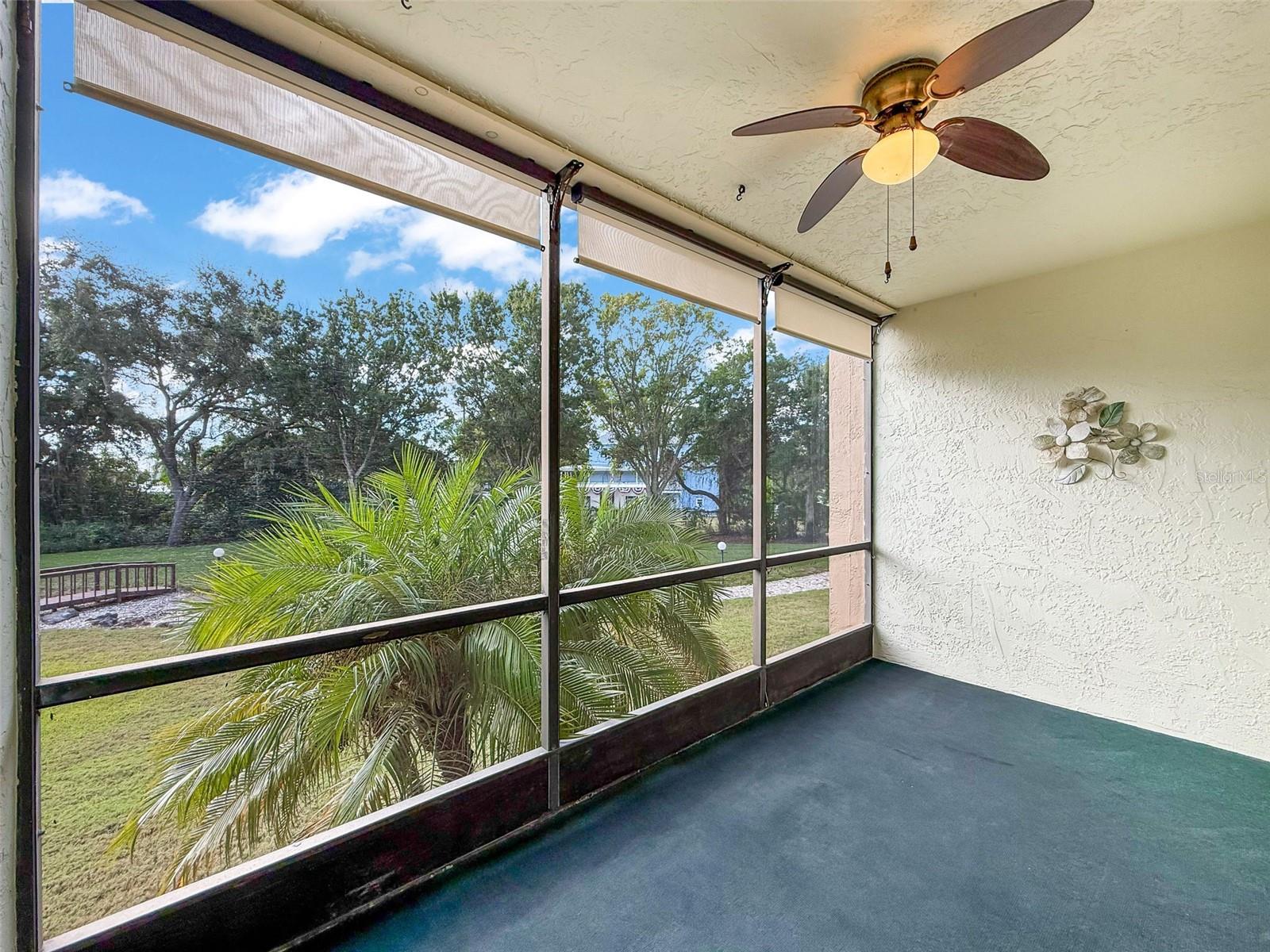 Balcony with garden view