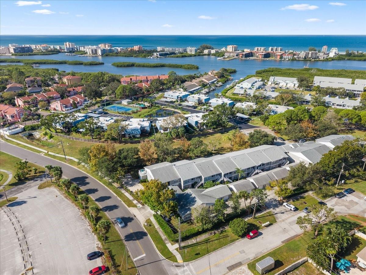 The parking lot at the lower left of the photo is for the Baypointe Stormwater & Conservation Area