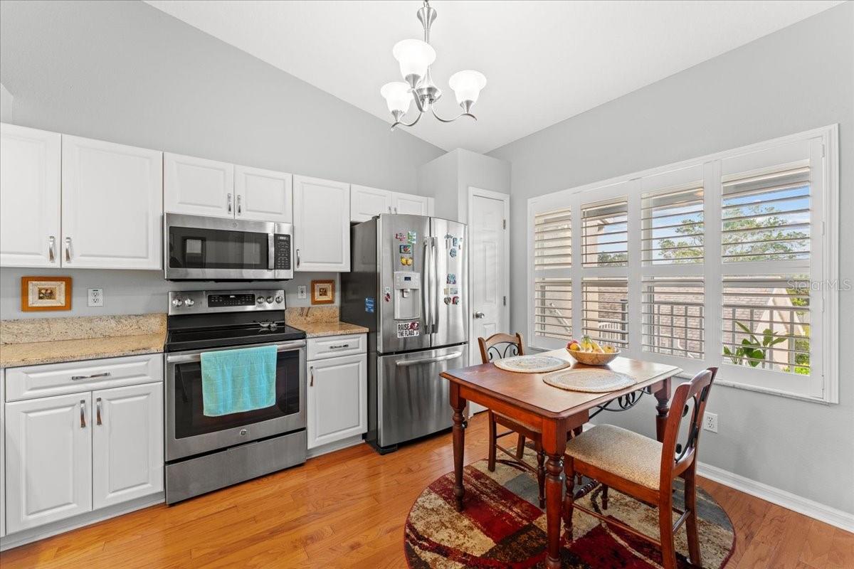 You'll never feel crowed in this spacious kitchen