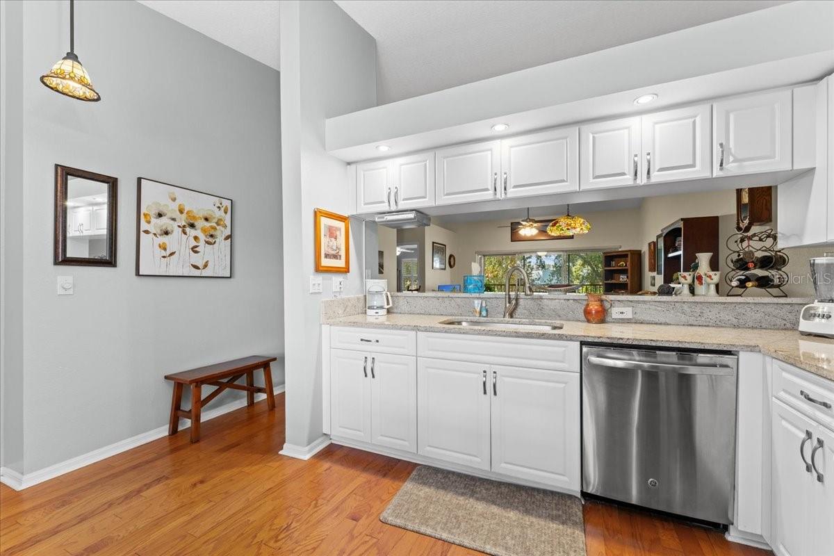 Wide open view of the Great Room from the kitchen