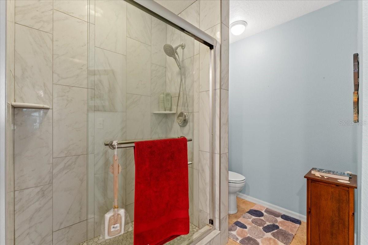 Large step in shower