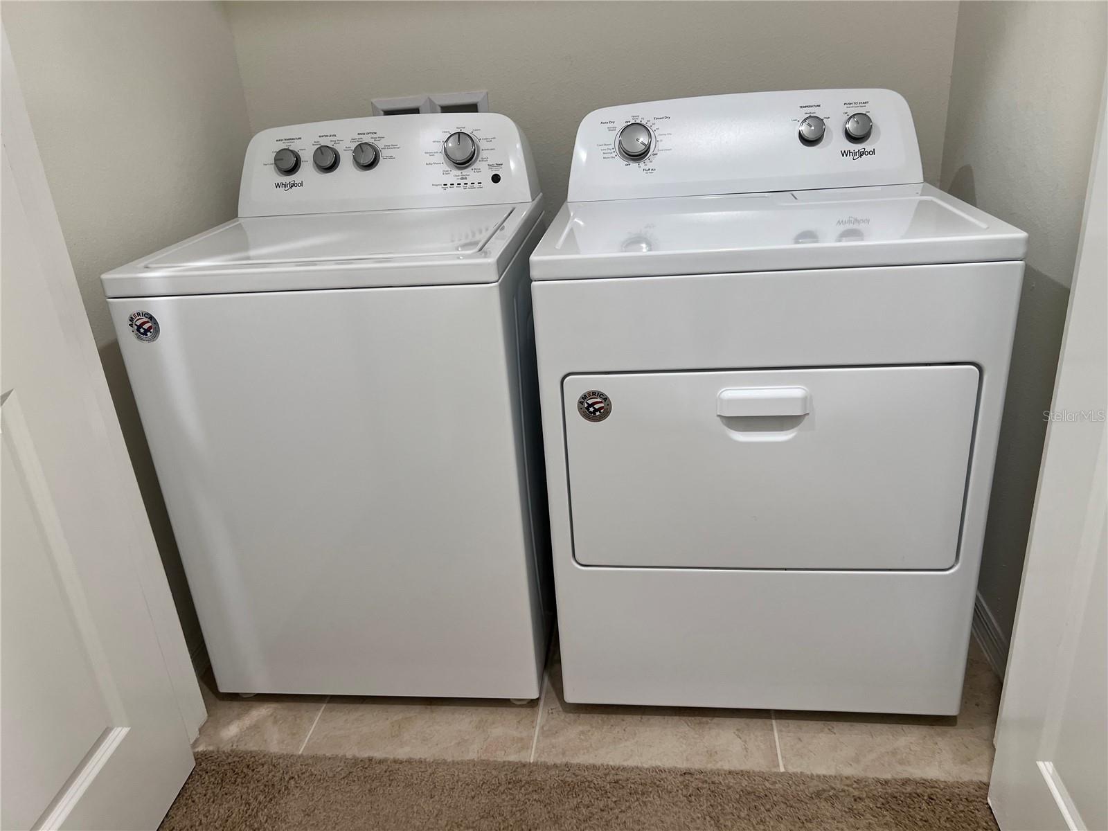 Laundry Closet conveniently located upstairs!