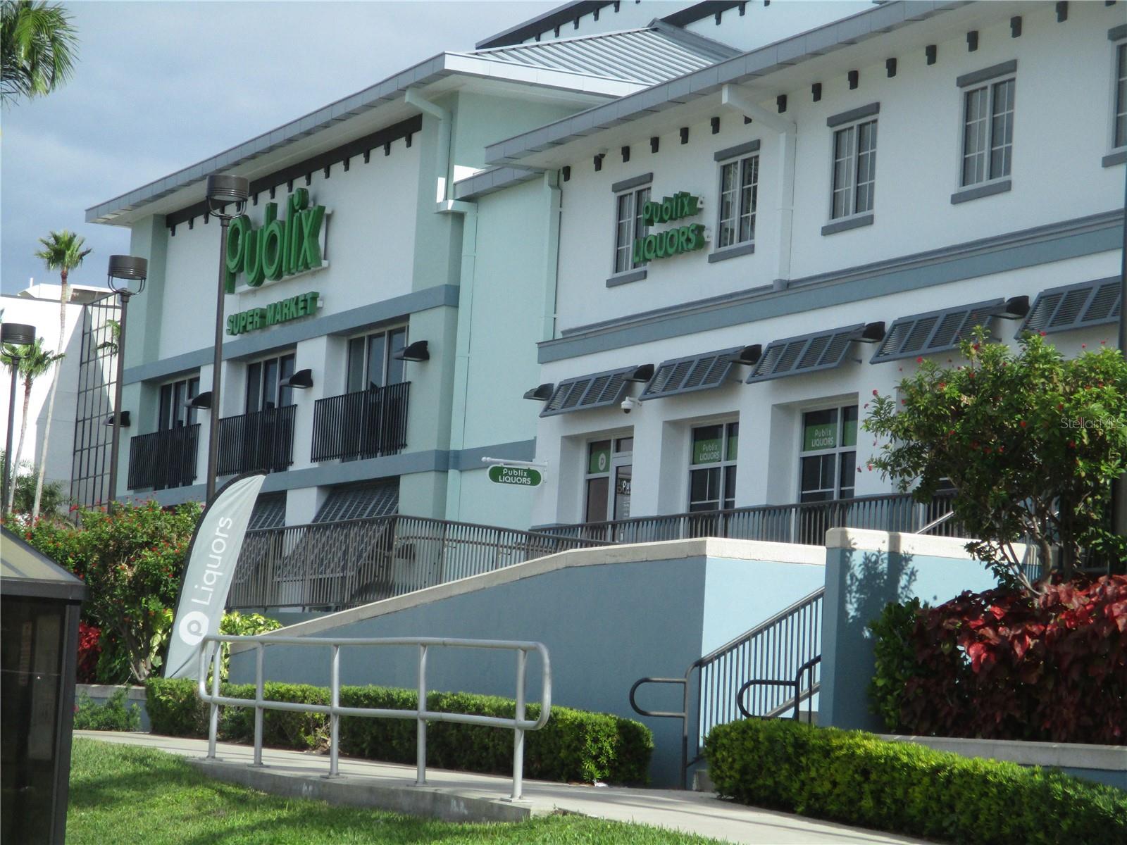 Publix market is right next door to the Palms of Treasure Island