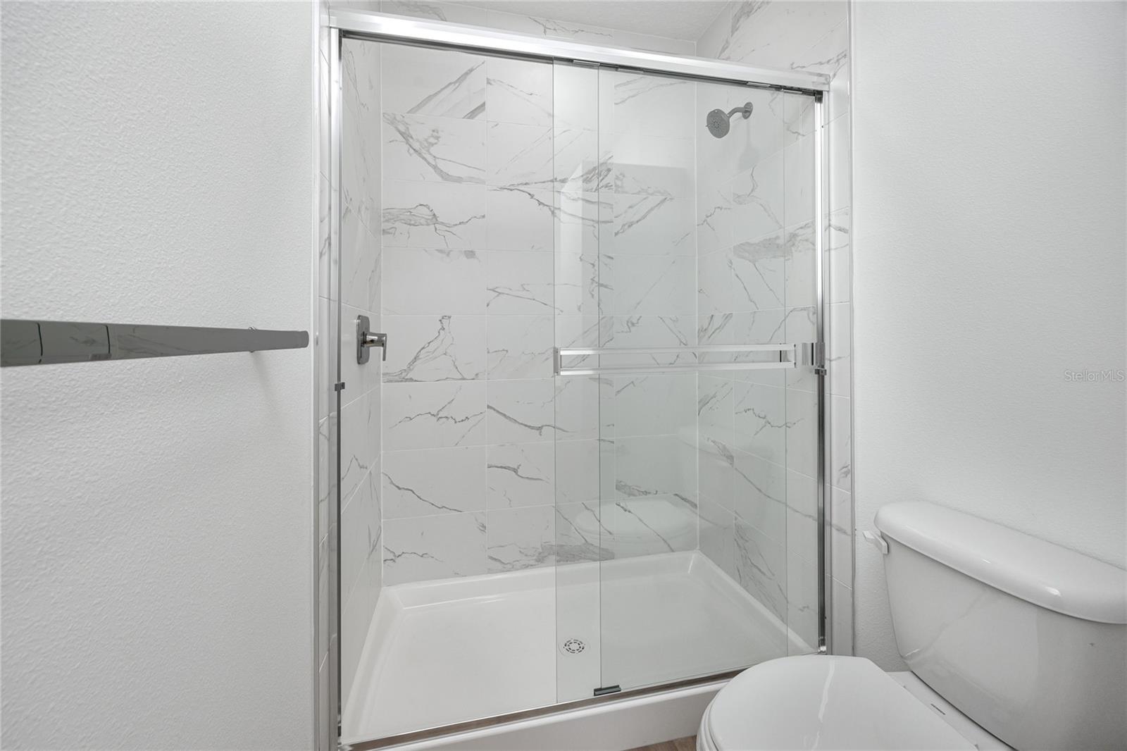 Large walk in shower