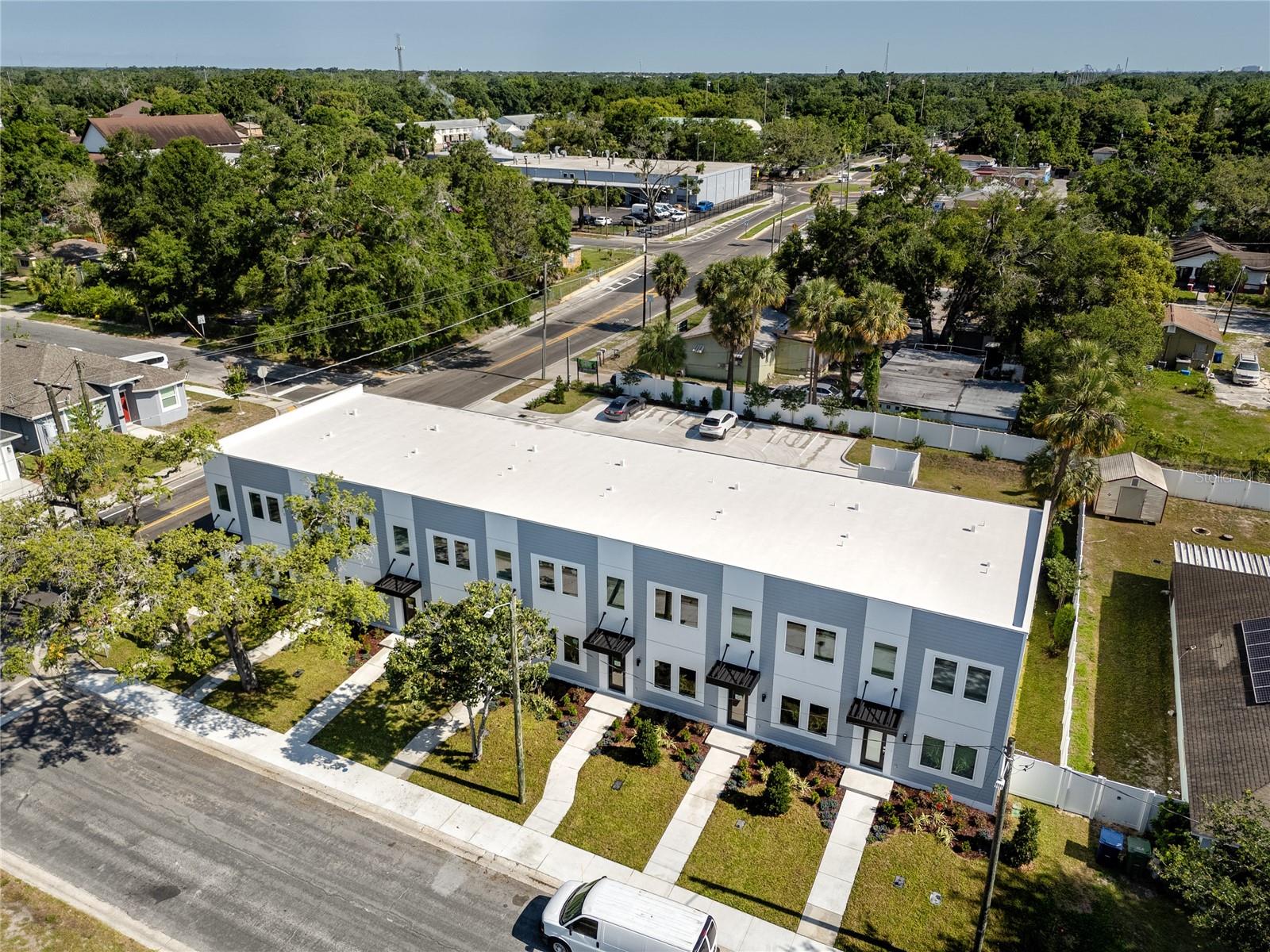 Front Aerial View of Townhome