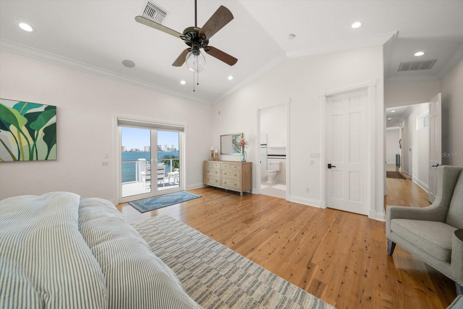 Massive 5th bedroom with French doors to the balcony