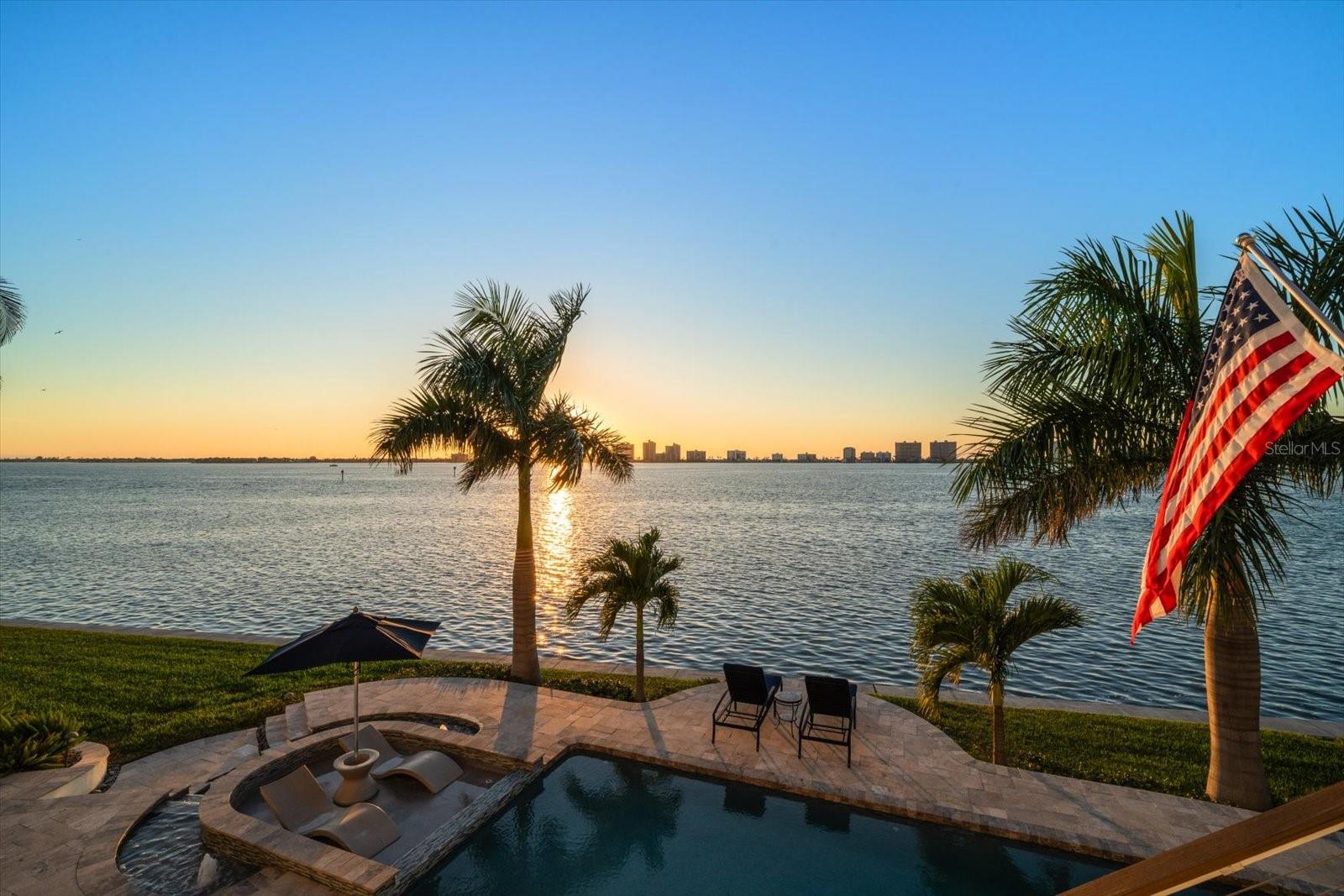 Watch the incredible sunsets every evening