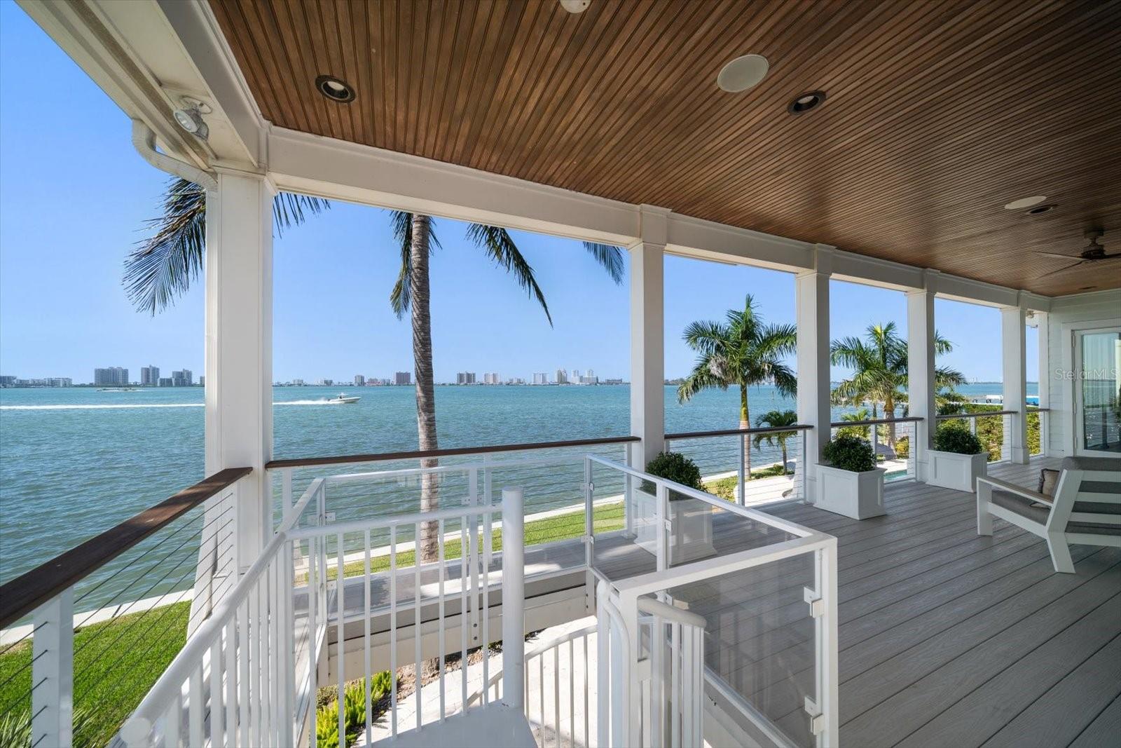 Wrap around veranda with incredible water views