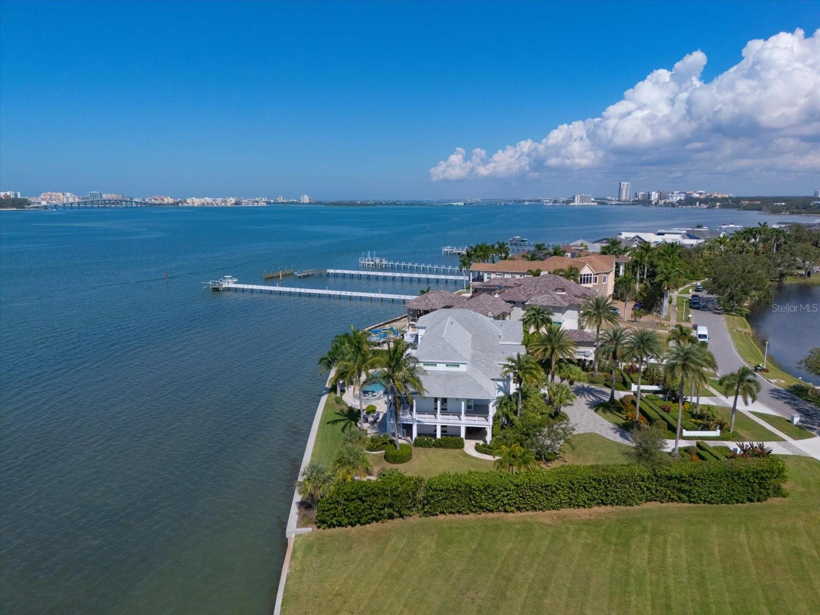 Aerial of the expansive property