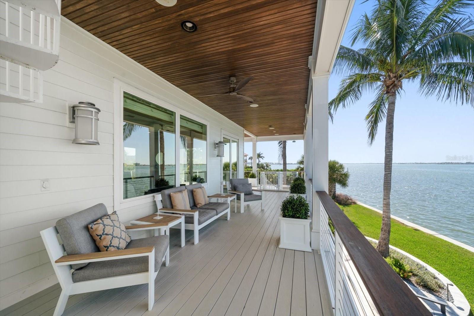 Wrap around veranda with incredible water views